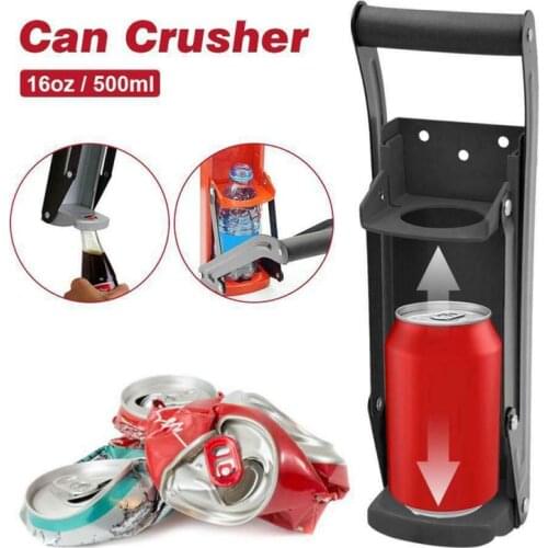 1pc Kitchen Openers 500ml/16.9OZ Can Crusher Recycling Tool Wall Mounted Beer Tin Bottle Opener Can Opener Kitchen Accessories