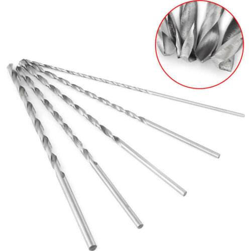 5pcs Twist drill bits Long High-speed Steel Straight Shank Twist Drill Bit Tool 2-5mm For Wood furadeira brocas para metal