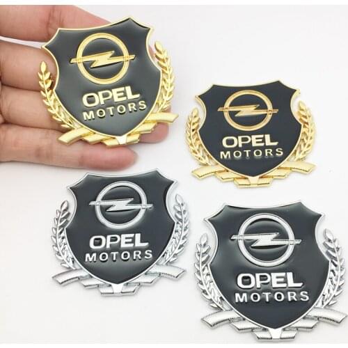ANTINIYA 2pcs 3D Metal Ultrathin Car Sticker for Opel Astra H G J Insignia Mokka Zafira Corsa Vectra Car styling Decoration