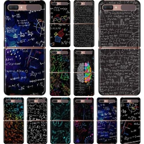 Phone Case For Samsung Galaxy Z Flip 5G Cover Silicone Shell Soft Fundas Black Coque Chemical Math Formula