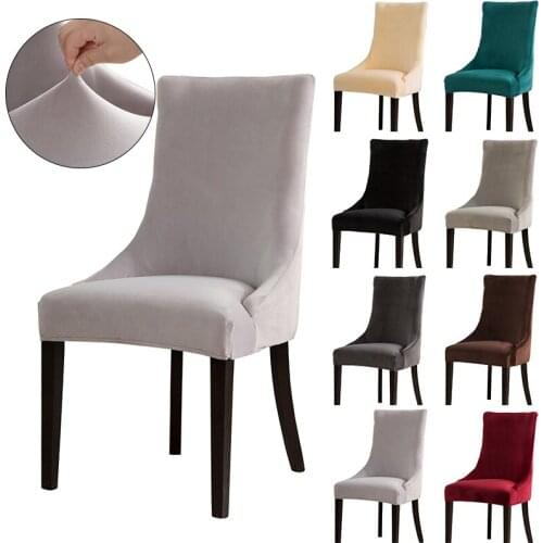 Chair Cover Armless Solid Color Spandex Chair Case Elastic Universal Removable Chair Protection Covers for Wedding Banquet Hotel