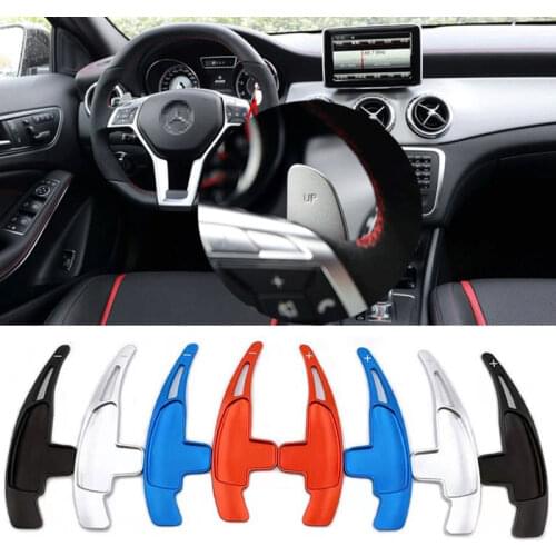 For Mercedes-Benz AMG A45 C63 GLA45 CLA45 CLS63 2014 2013 Steering Wheel Shift Paddles Extention Shifter DSG Car Accessories