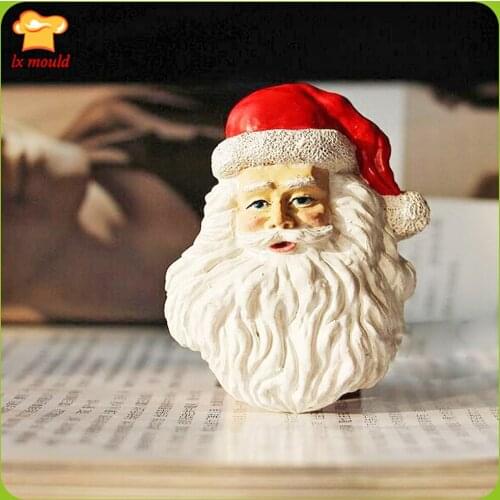 2016 Exclusive new Turn sugar baking DIY Santa Claus silicone resin mold chocolate DIY clay mold