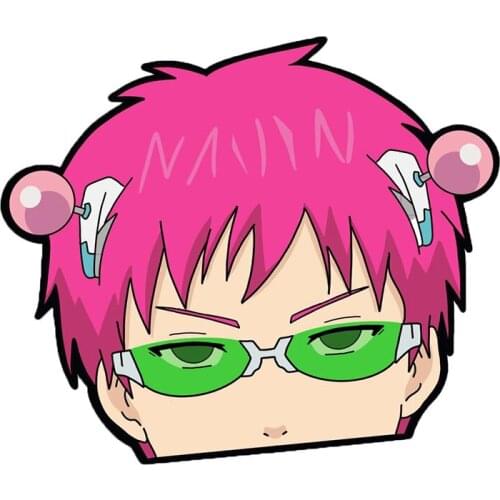 Fuzhen Boutique Decals Exterior Accessories Saiki K Peeker Vinyl Car Stickers Anime Decal Waterproof RV Funny Sticker Decoration