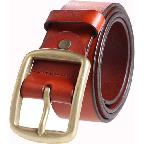 Hongmioo Designer Belts Men High Quality Genuine Leather Belt Men For Cowboy Harness Belt Fashion Mans Belt With Brown Straps