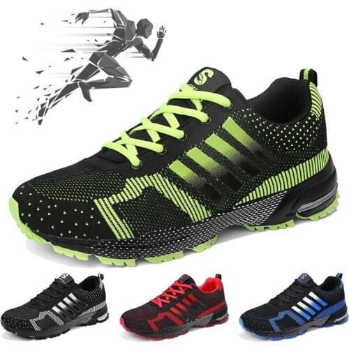 Mens Casual Shoes Fashion Breathable Walking Mesh Flat Shoes Womens Red Sneakers Unisex Tennis Womens Shoes