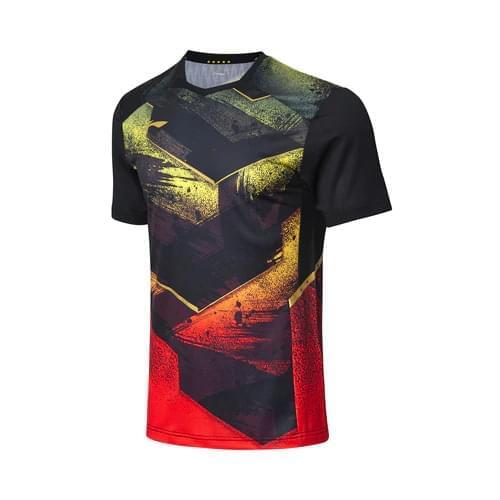 Li-Ning Badminton shirts Men Sports Tshirt Table tennis tshirt Tennis shirts Male , Quick dry Fitness sport training jersey QY
