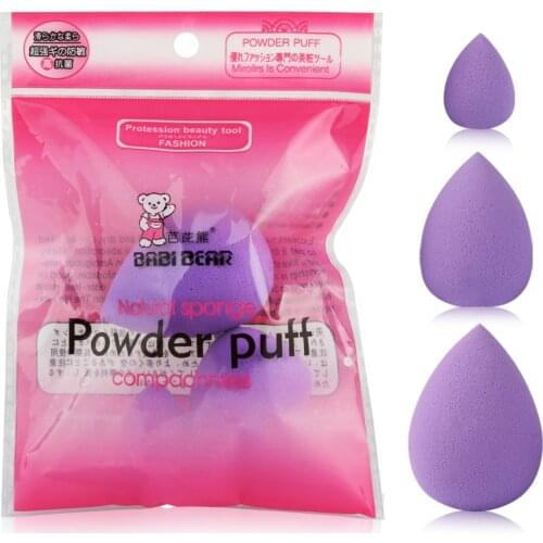 MAANGE 3pc/set Makeup Sponge Cosmetic Puff Face Liquid Foundation Concealer Cream Mix Size Water Drop Beauty Tool Wholesale
