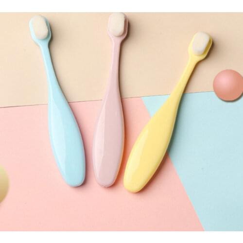 Soft Manual Toothbrush for Children Ten Thousand Bristles Portable Toothbrush for 1-3 Year Old Kid