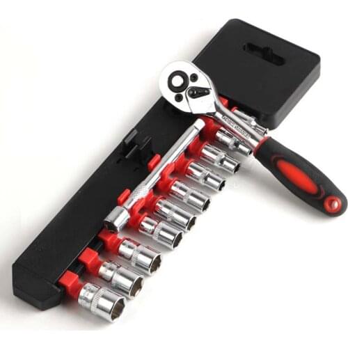 12pcs Wrench Socket Set Hardware Vanadium Repairing Kit Tools for Bicycle Motorcycle Car Repairing Tool Set Common Sockets