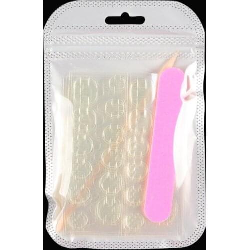 False Nails Sticker Clear Double-Side Adhesive Tapes Stickers Press On Fake Nail Tips Extension Stick Tools Silicon Gel Paste