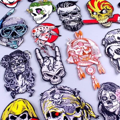 Diy Skull Gorilla Patch Iron On Patch On Clothes Embroidery Patches For Clothing Sewing Stickers Patch Stalker Skeleton Applique