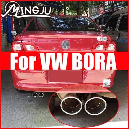 Stainless Steel Automobiles Car Exhaust Muffler fit for Volkswagen Bora 2009 to 2018 car accessories Auto parts