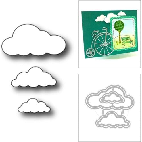 2020 New Cloud Nesting Layered Metal Cutting Dies For DIY Cut Paper Craft Making Background Card Album and Scrapbooking No Stamp