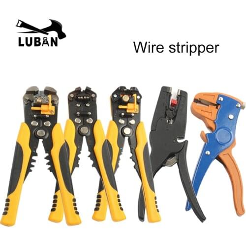 HS-D1 D4 D5 Cable Wire Stripper Cutter Crimper Automatic Multifunctional TAB Terminal Crimping Stripping Plier Tools