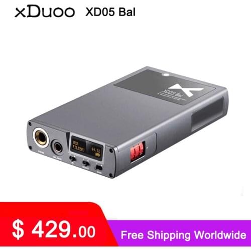 XDUOO XD05 Bal Portable Decoding Headphone Amplifier XD-05 Balanced DAC 32bit/768kHZ DSD512 xd05bal