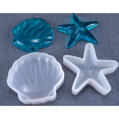 Starfish shell transparent UV Epoxy resin silicone mold DIY Epoxy Jewelry Accessories Mould Decoration Accessories Tools