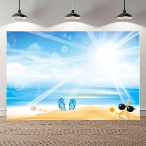 Seekpro Summer Sea Beach Photo Session Baby Sunshine Holiday Photography Background Photographic Backdrop For Studio Shoot