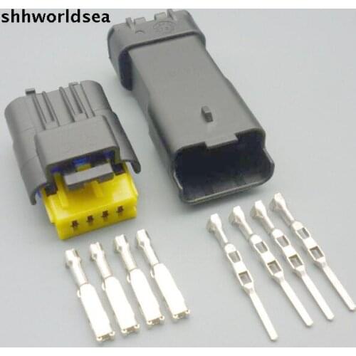 Shhworldsea 5/30/100sets kit Intake 4pin 4p 1.5mm male female pressure oxygen sensor wire connector 211PL042S0049 211PC042S4021