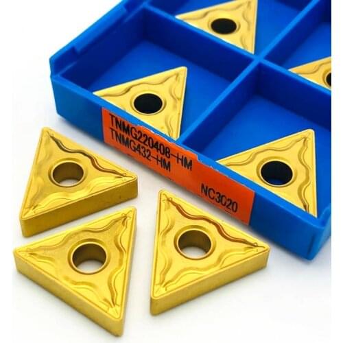 10 pieces of TNMG220408 HM NC3020 high quality cutting inserts metal turning tools CNC turning tools carbide inserts TNMG 220408