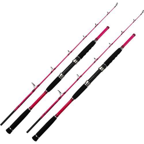 1.7m carbon jigging rod spinning boat trolling fishing rod lure wt 70-250g line wt 30-50lb super hard power ocean fish pole