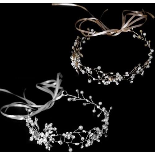 Handmade Bridal Hair Tiara Head Piece Women Girls Rhinestone Pageant Crown