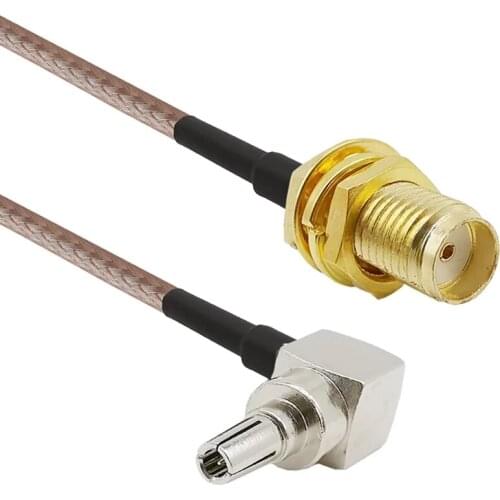 1Pcs 15CM SMA Female to CRC9 Right Angle RF Connector Cable SMA to CRC9 RG316 Pigtail Cable For HUAWEI/ZTE 3G/4G Modem Anten