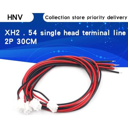 10pcs 2Pin Splice Connector Pitch 2.54mm With 30cm 300mm Line XH2.54-2P