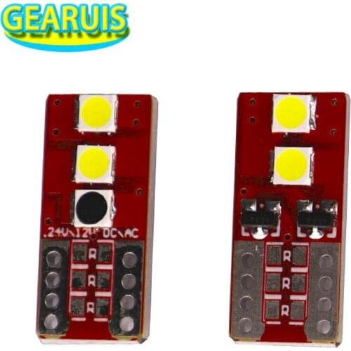 10pcs Car led Non polar For T10 W5W 4 smd 3030 Led 168 194 car interior instrument lights Door Reading License Plate Lamp 12V