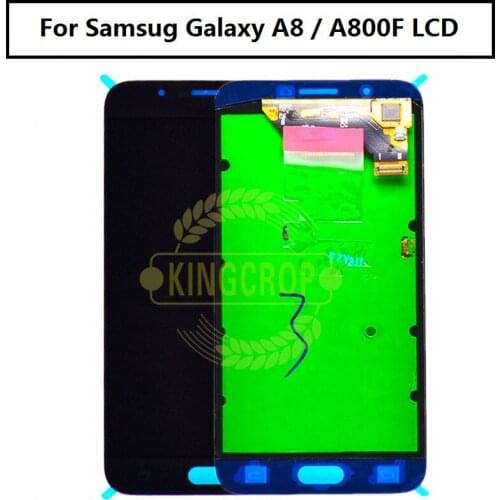 100% Tested AMOLED LCD For Samsung Galaxy A8 A800 A8000 A800F Phone LCDs Display Touch Screen Digitizer Sensor Replacement