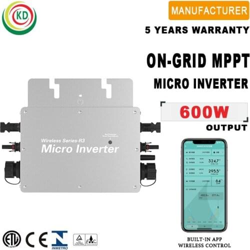 600W power Micro Inverter, on grid solar inverter, smart solar power system home with Intelligent Internet of Thingh