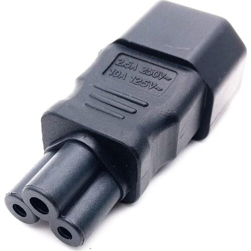 IEC320 C14 to C5 pdu UPS plug female Power adapter PLUG CONVERTER C5 to C14 #WPT904