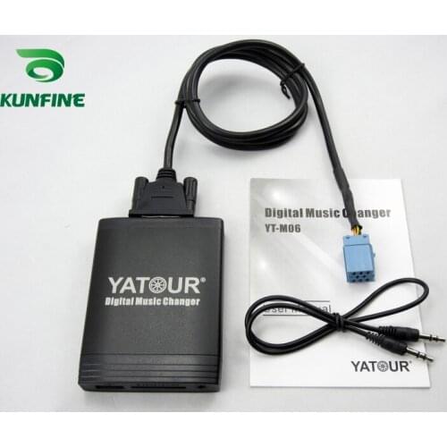 Car Digital Music Changer USB SD Aux MP3 Interface Car Stereo Radio For Mercedes Benz Smart Bluetooth Phone Mould optional