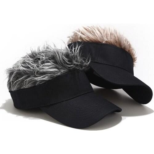 Men Wig Baseball Cap Spiked Hairs Fashion Hat Women Casual Adjustable Outdoor Creative Personality Hats Alternative Accessories