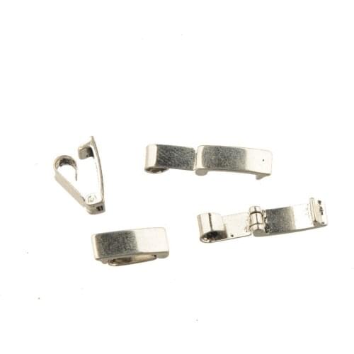 Jewelry Findings Clasps Connectors Toggles DIY Extended Hooks Bracelets Antique Silver Blank Fashion Wholesales 13*4.8mm 50pcs