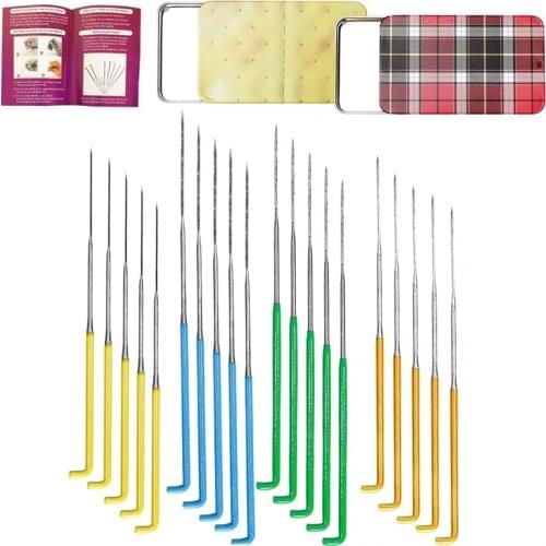 KAOBUY 20PCS Felting Needles,Felting Supplies Colourful Wool Felting Needles Tool Kit With Needles Star Point Felting Needles