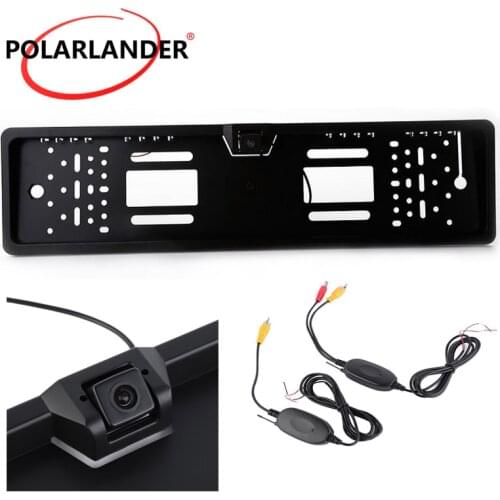 Freeshipping Wireless 12V CMOS 1030 rear view camera Europe Car Backup Licence Plate Frame Camera