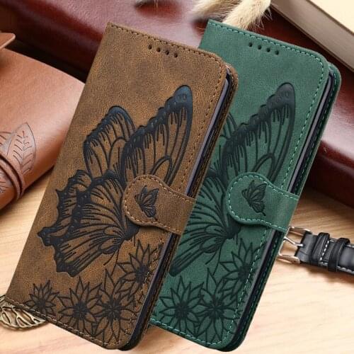 Butterfly Leather Wallet Case For Samsung Galaxy S8 S9 S10 Plus S20 FE A12 A21S A42 A51 A71 A10 A20 A20E A30 A30S A50 Flip Cover