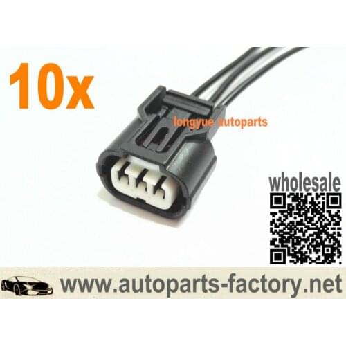 Longyue 10pcs Map Sensor Connector Plug Pigtail for Honda Acura Civic Element Pilot Accord