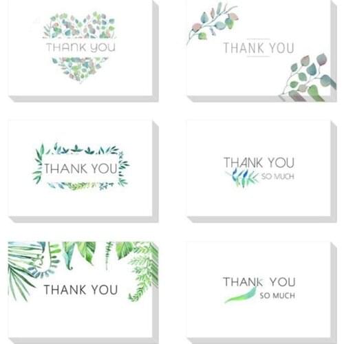 Best Paper Greetings 48 Pieces Thank You Notes with Brown Kraft Envelopes, Handwritten Style for Baby Showers & Wedding