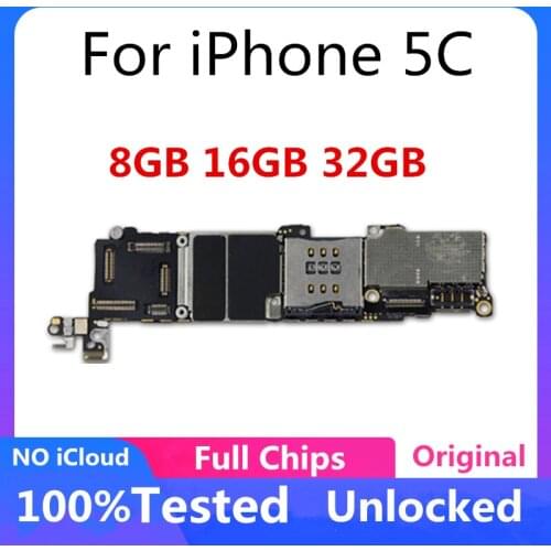 8GB / 16GB / 32GB for iPhone 5C Motherboard with IOS System,Original unlocked for iPhone 5C Logicboard Mainboard With Full Chips