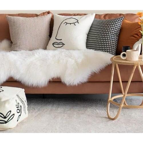 Bed Cushion office 2019 Bedside Living Room Sofa Cushion от храпа White Light Luxury Pillowcase Nordic INS Wind Abstract