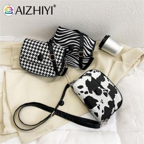 Popular Simple Female Daily Bag Casual Women PU Leather Mini Saddle Bags Flap Small Youth Ladies Simple Versatile Bag