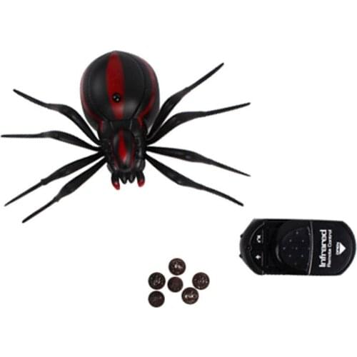 Realistic Fake Spider Scary Toy Remote Control RC Spider Prank Christmas Holiday Gift Model