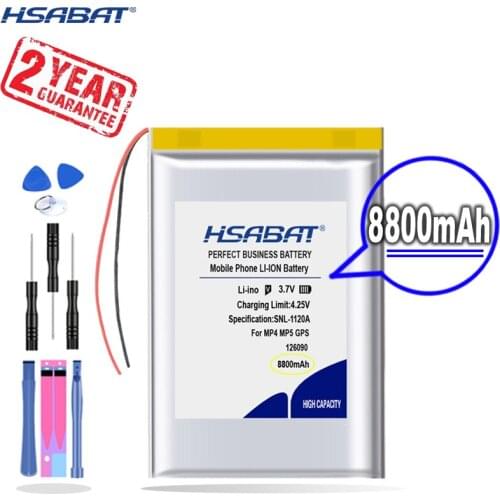 New Arrival [ HSABAT ] 8800mAh 126090 Replacement Battery for DIY mobile emergency power charging treasure Recorder Devices