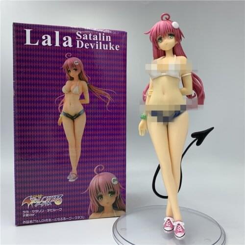 Japanese Alter To Love Ru Lala Satalin Sexy Swimsuit Bikini PVC Action Figure Sexy Deviluke Girl Collectible Model 26cm