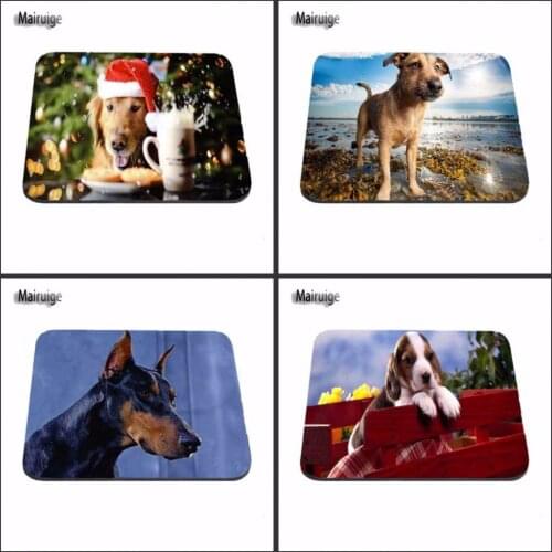 Love Puppies olden Retriever Dogs Pets Funny Mouse Mat Durable Computer Mousepad Decorate Your Desk Soft Mousepad