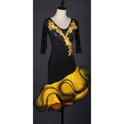 Samba Tango Dance Dress Competition Fringe Latin Dance Costumes for Women Salsa Latin Dress Latin Dance Dress Girls