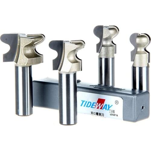 1/2x5/8 inches 4.5Radium Finger Nail Type Arc Router Bits half round bits HUHAO for woodworking cutting Tideway 3074