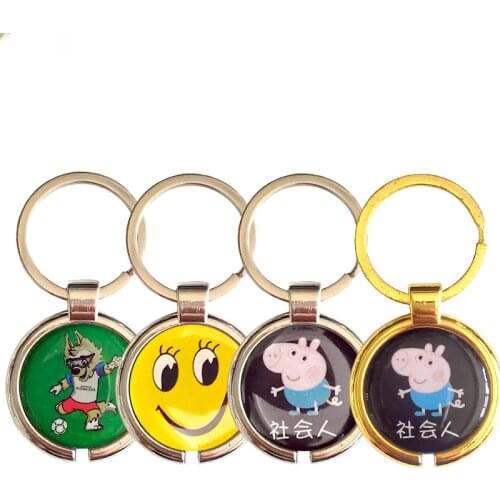 10pcs/Lot ID Keychain 13.56MHZ Fobs Key Tag Cartoon Access Control Elevator School Keychain For Access Control System Keyfobs